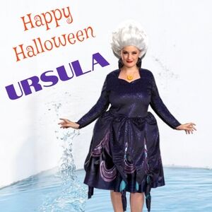 NWT Disguise Disney Ursula Women's Costume Halloween /Dress Up Size M (8/10)
